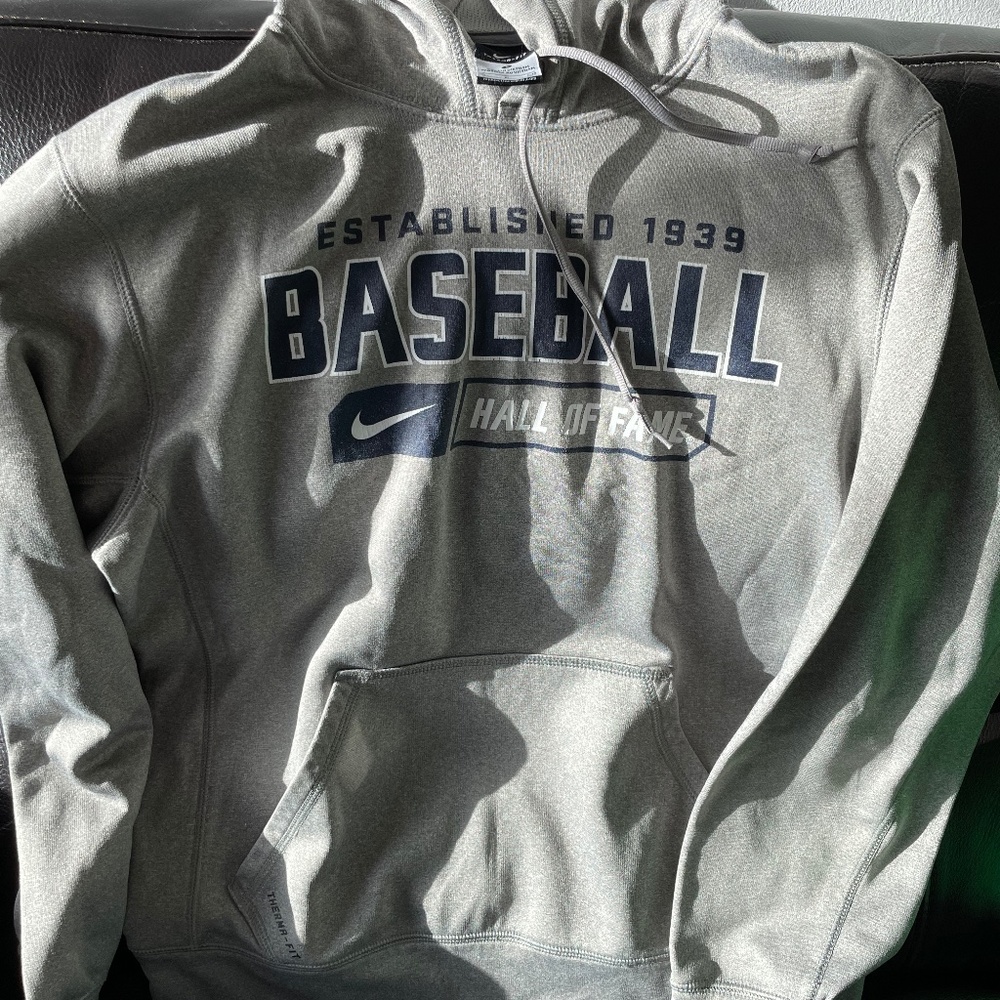 Grey Baseball Hall of Fame Nike Sweatshirt